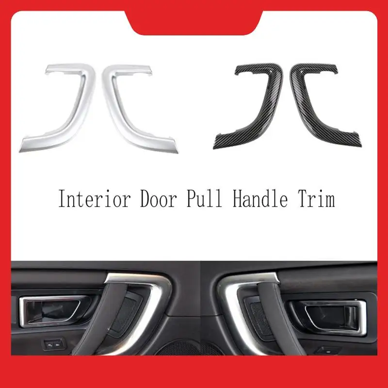 

1 PCS Carbon Fiber Car Left Interior Door Pull Handle Cover Trim Replacement Parts Fit For Land Rover Discovery Sport 2015-2019
