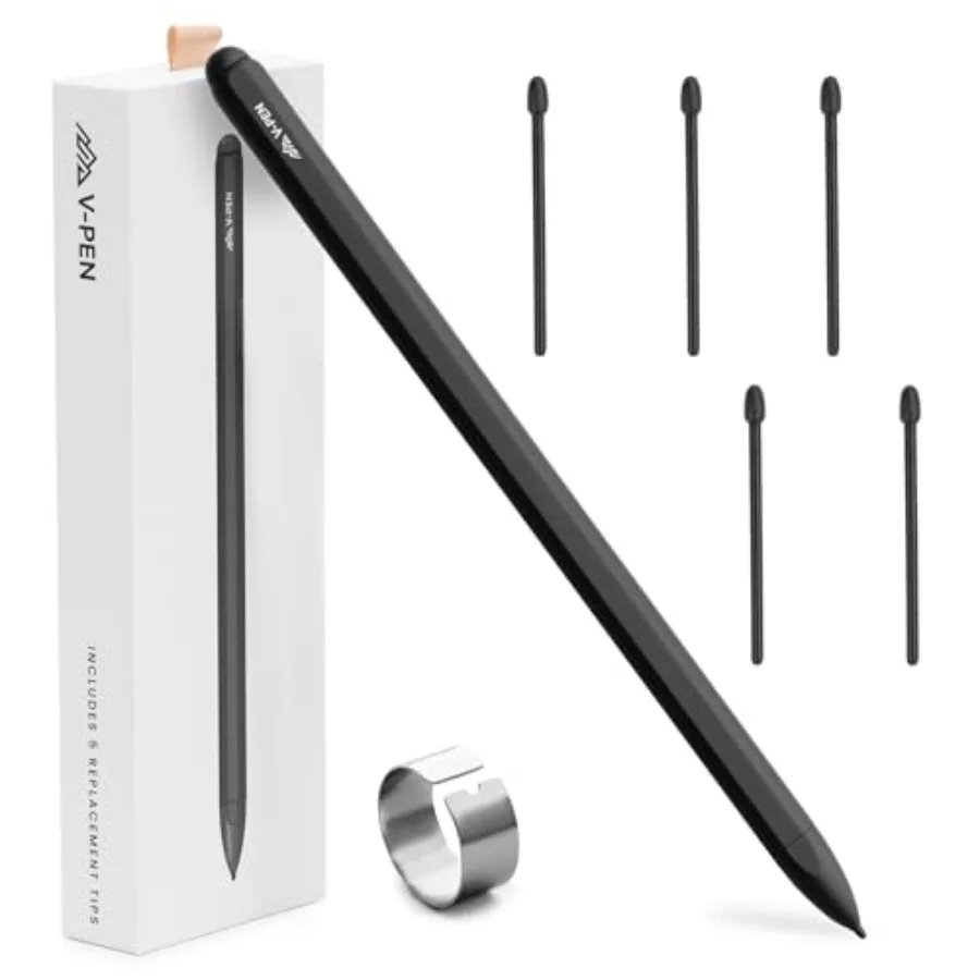 

EMR Remarkable 2 Pen Replacement with Digital Eraser + 5 4096 Pressure Level Sensitivity and Palm Rejection Digital Pen Marker