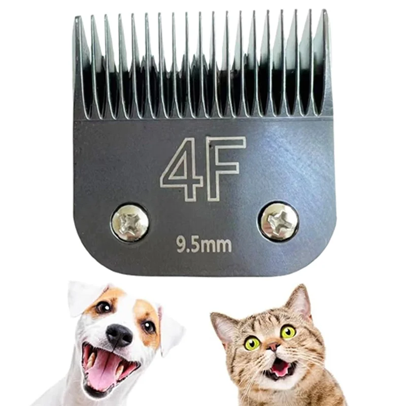 ABJI-Detachable Blade 4F 9.5Mm Pro Replacement For Wahl KM 10 For Andis AG/AGC/SMC/Oster A5/Classic 76 Animal Clipper - view 3