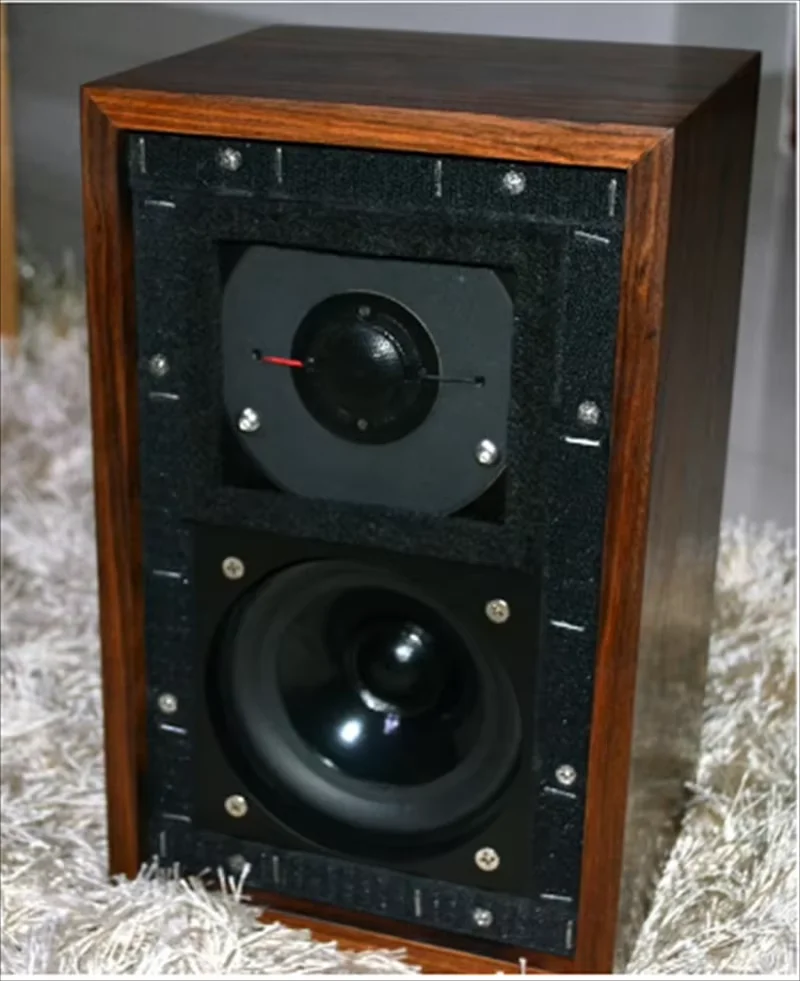 BestVox LS3/5A Monitor Estante Alto-falantes HIFI 83dB Passivo Clássico 11 Ohms Versão Caixa de alto-falante de madeira compensada 15 Ohms LS3/5A