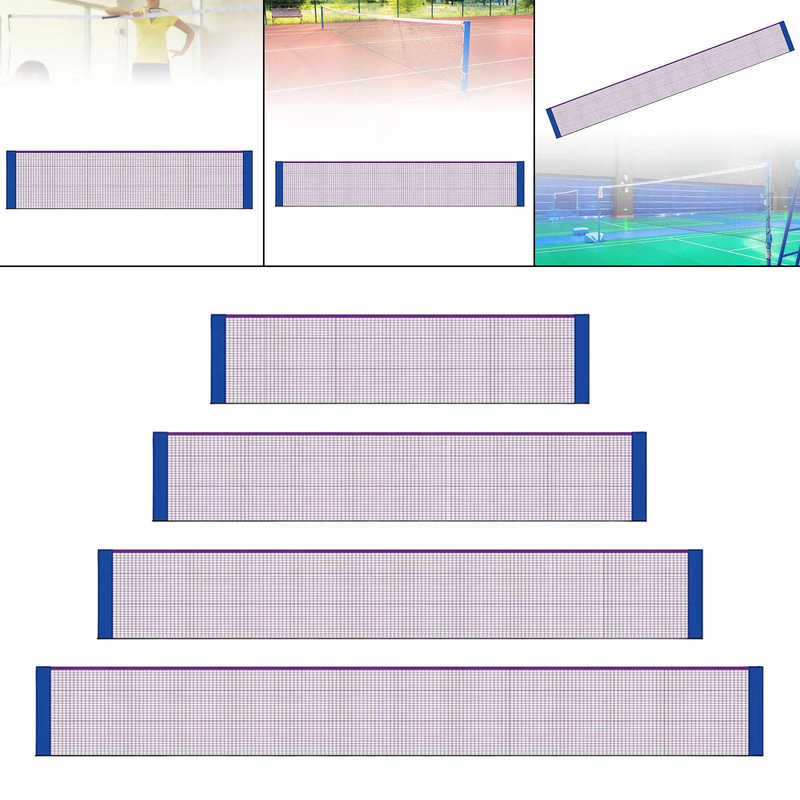 

Badminton Net Badminton Pickleball Net Foldable Replacement Net Volleyball Net for Backyard Entertainment Garden Gym