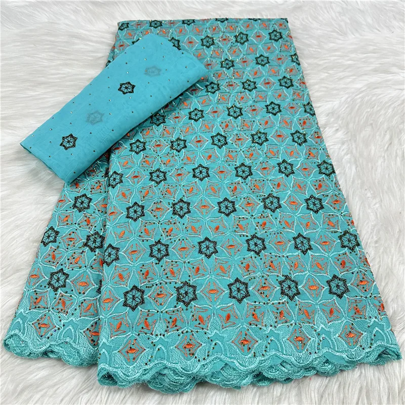 

5 ярдов с шарфом, швейцарская кружевная ткань, сухая кружевная вышивка, африканская 100% хлопчатобумажная ткань, швейцарская вуаль, кружево в Дубае, 18L191701