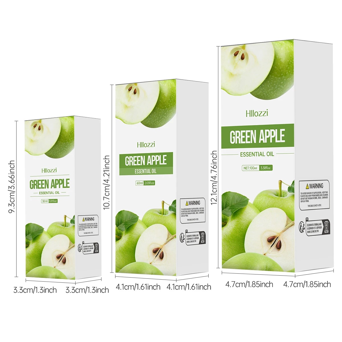 100 مللي/60 مللي/30 مللي التفاح الأخضر زيت طبيعي الفاكهة زيت طبيعي الروائح الروائح زيت طبيعي المرطب الناشر