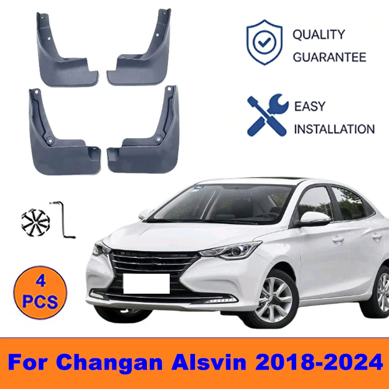 

4Pcs Mud Flaps For Changan Alsvin 2018-2024 - Splash Guards Front&Rear Wheel Fender Mudguards Car Exterior Protection Parts
