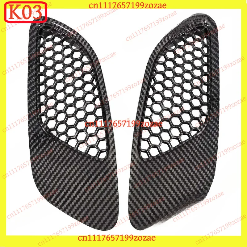 LK 2PCS Carbon Fiber Pattern Engine Hood Vent Louvers Air Scoop Bonnet Cover For BMW 3 Series E90 E91 E92 E93 M3 Accessories