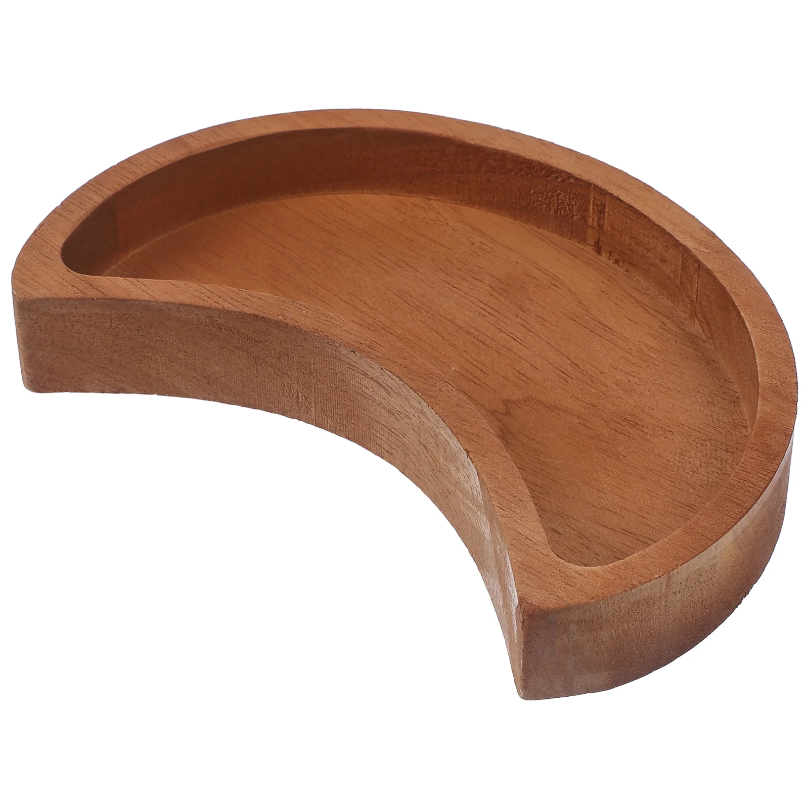 

Wooden Moon Storage Tray Desktop Sundries Organizer Jewelry Cosmetics Small Items Multipurpose Tray Crystal Holder