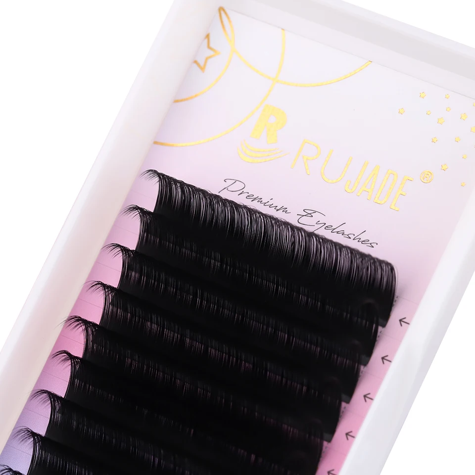 Koreanische PBT Mattschwarz 0,03 0,05 0,07 0,20 mm Classic Single Lash C D DD Curl Individuelle Wimpernvolumen Kaschmir-Wimpernverlängerung – Detail 25