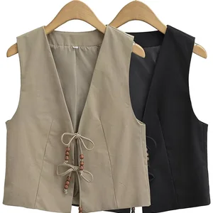 Willshela-Boncuklu Kolsuz Kadın Dantel ceketi, Yelek, V Yaka, kolsuz bluz, Şık, Kadın, Mont, Ordu Yeşili, Moda ve Vintage 2 Numaralı askeri yeşil kadın tişörtünün en iyi 10 satışı