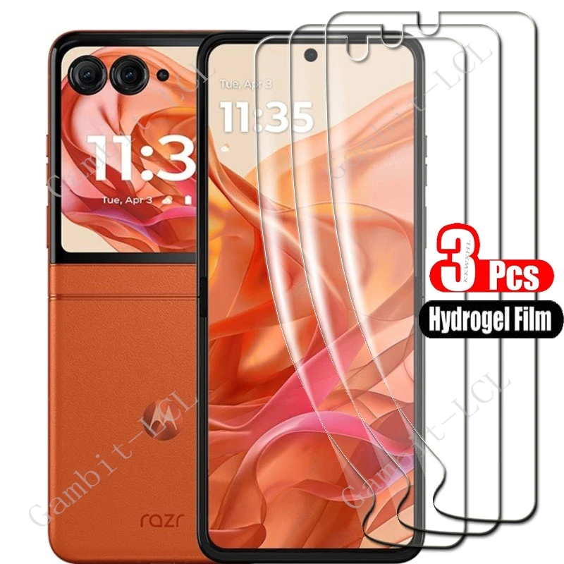 Para motorola razr 50 ultra razr50ultra razr + plus 2024 hidráulico hd filme de hidrogel macio capa protetora de tela completa