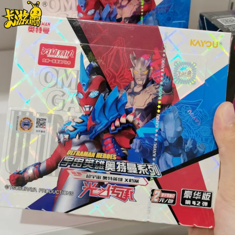 

Genuine Original Kayou Ultraman Collectible Card Vol.42 Deluxe Edition Whole Box Sgr Zero Ir Card Collection Gp Toy Gifts