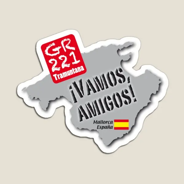 

Hiking In Mallorca Spain Gr221 Dry Sto Magnet Baby Cute Magnetic Decor Children Stickers Colorful Home Funny Kids Refrigerator