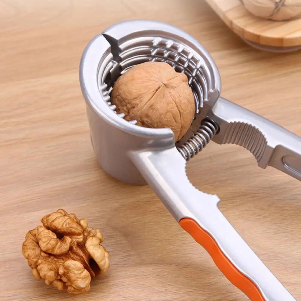 1/2Pcs Metal Walnut Clip Household Nut Shelling Kitchen Tools Suitable Walnuts Chestnut Cracker Hazelnut Secure Grip Nut Cracker