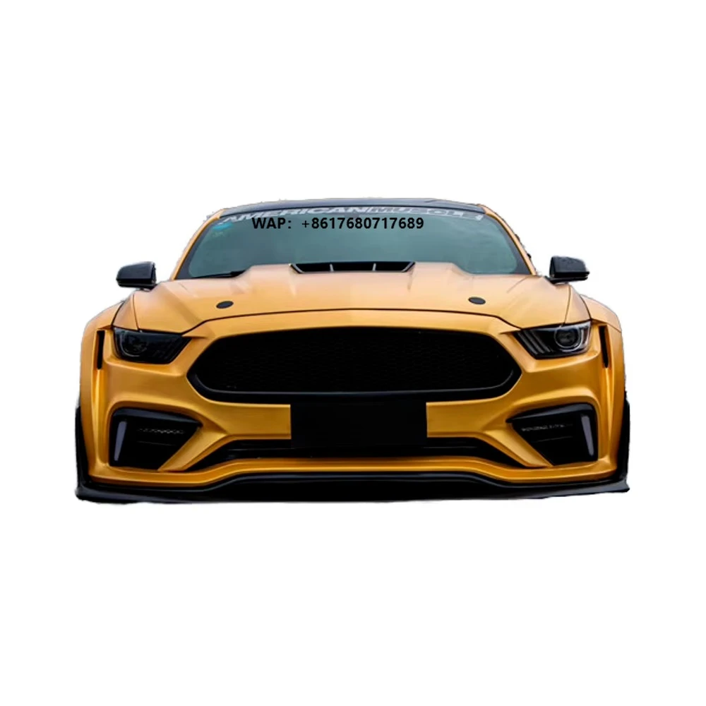 For  Mustang Body Kit Frp Material Mustang Front and Rear Bumper Spoiler Wheel Arch Wide-body Kit