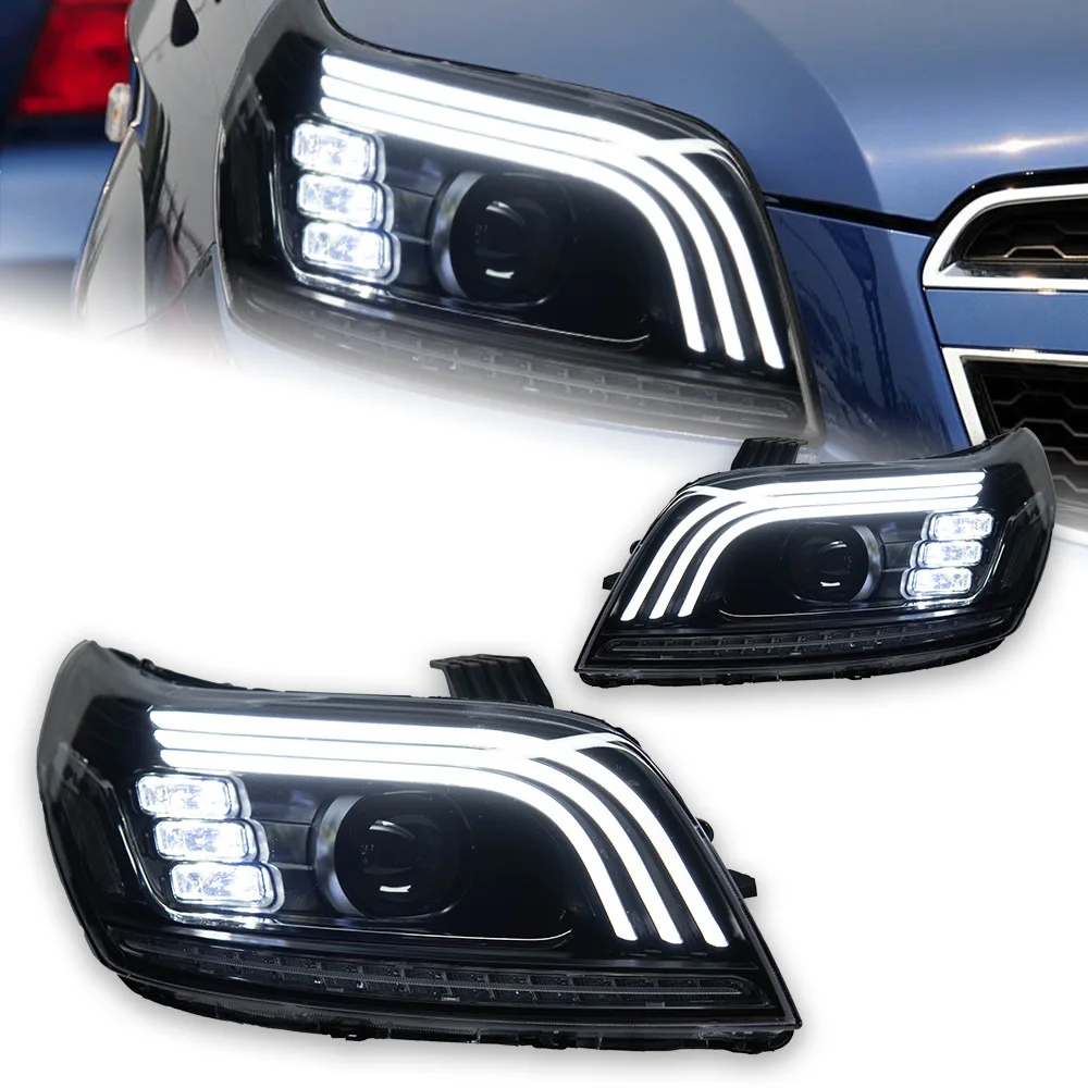 For  2006-2010 Chevrolet LeFeng 12V 30W LED Headlight Assembly Upgrade Three-Eyed Car Design