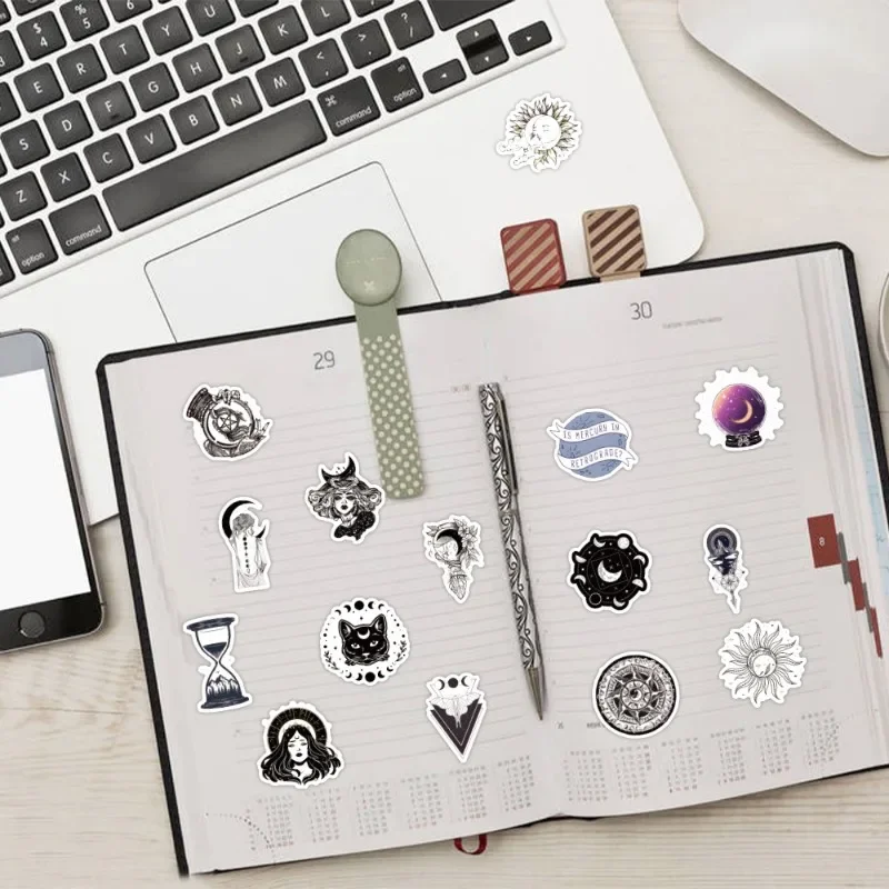 60pcs New Mysterious Astrology Graffiti Stickers Suitcase Water Cup Guitar Car Stationery Mobile Phone DIY Decoration Decals