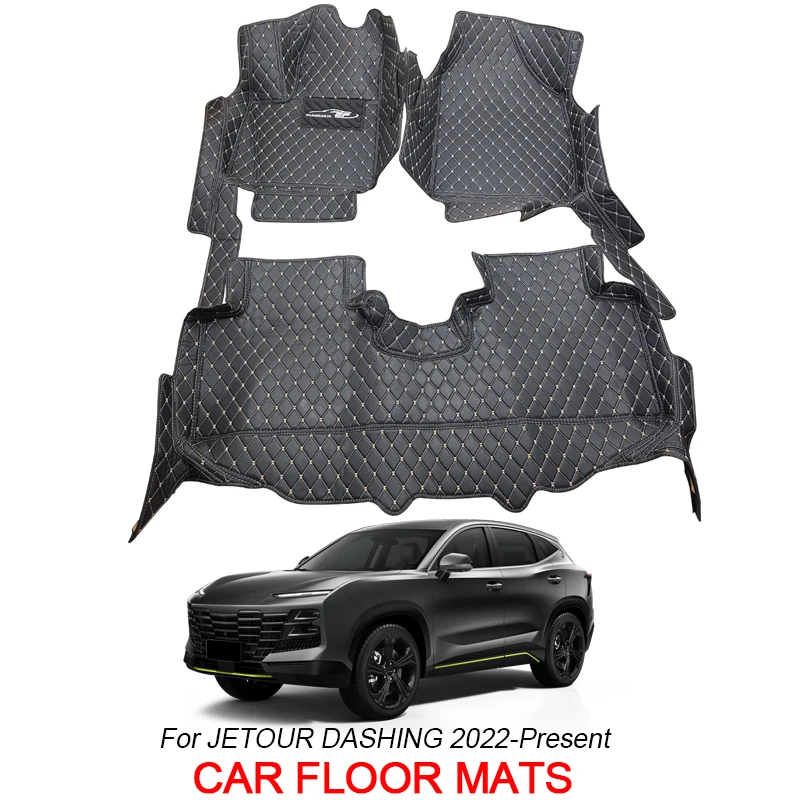 Car Floor Mat 3D Full Surround Protect Liner Foot Pad Carpet PU Leather Waterproof Accessory For JETOUR DASHING 2022-Present