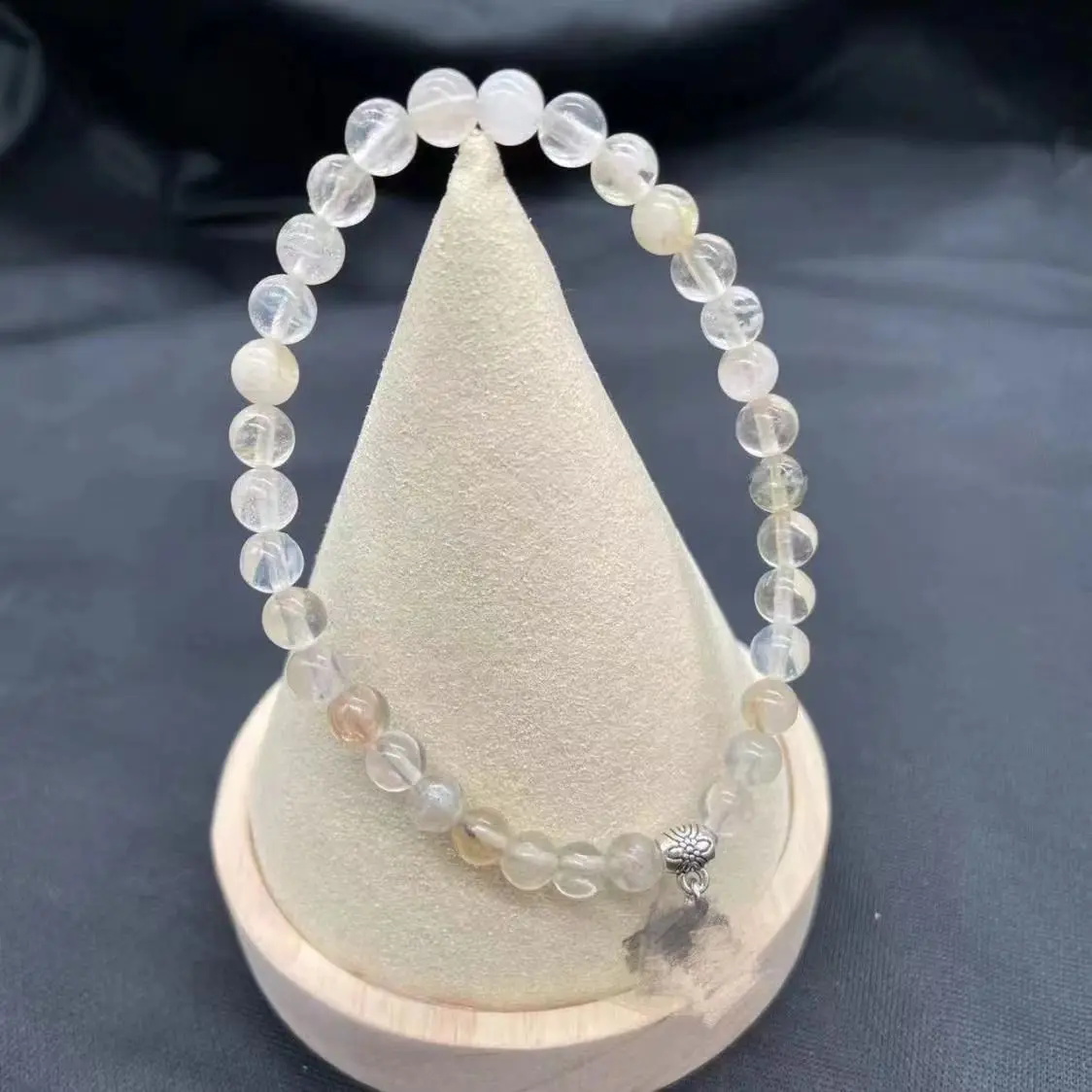 33-piece elastic agate prayer bead bracelet with 6mm round beads, wearable, simple portable prayer beads