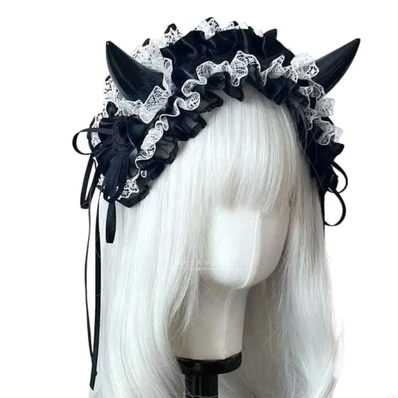 270D غطاء رأس ناعم على شكل قرن الشيطان بتصميم رفيع للبالغين والأطفال