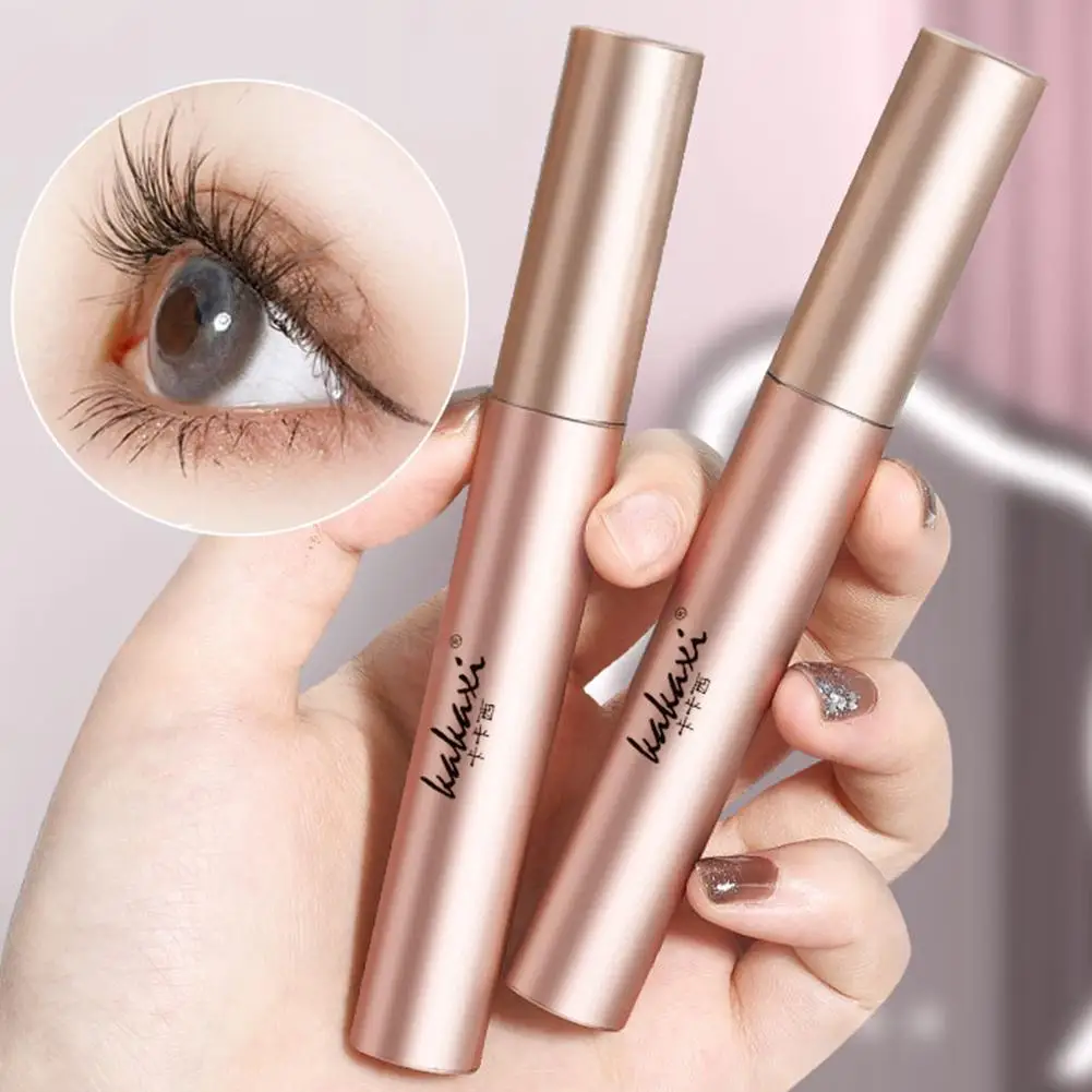 ขนตามาสคาร่ากันน้ําผ้าไหมมาสคาร่าสีดํายาว Curling Eyelash Extensions Non-clumping Eyes แต่งหน้าเครื่องสําอาง