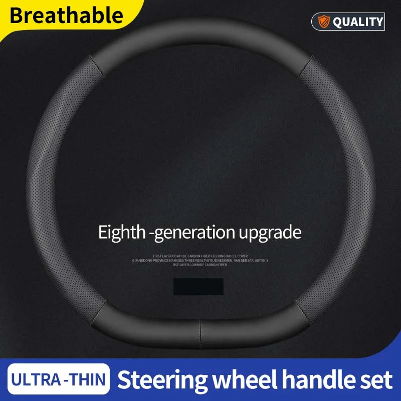 Car Steering-wheels Cover 37 38cm for Toyota 86 HiAce Innova Noah Prius Land Cruiser Prado Sienna Sienta Rush Sequoia Corolla