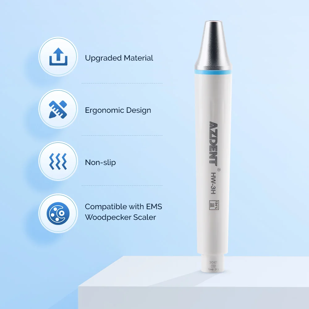 AZDENT Dental Ultrasonic Scaler Handpiece Ultrasonic Piezo Scaler Handpiece Fit for EMS / Woodpecker / VRN