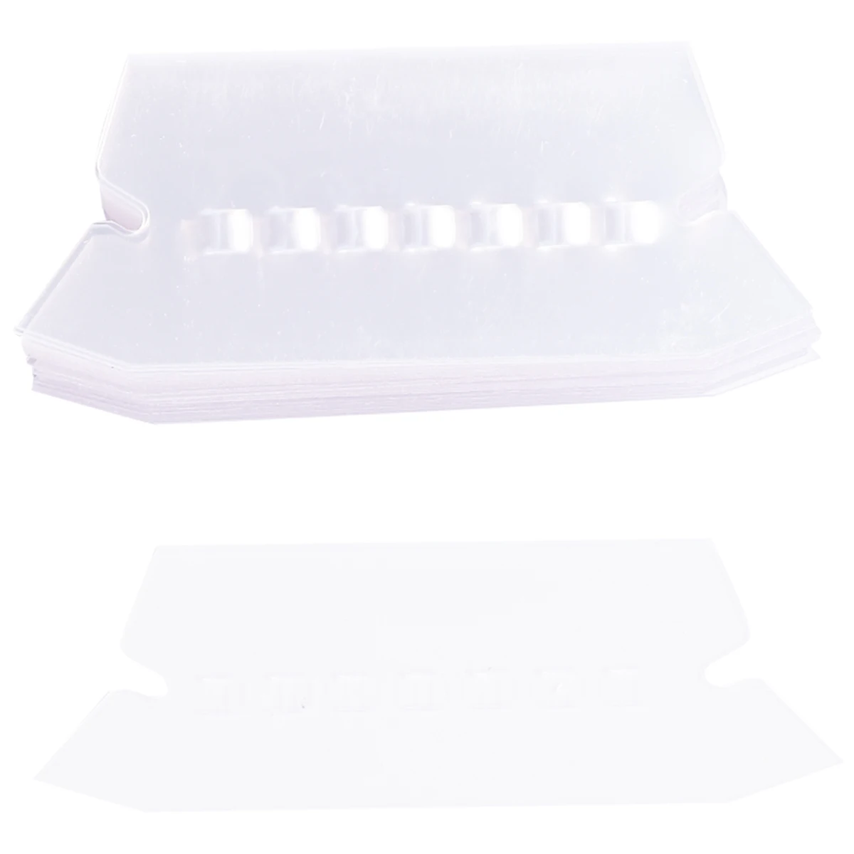 

100Pcs File Folder Labels Clear Hanging Folder Tabs Office and Student File Organizers for Improved Efficiency