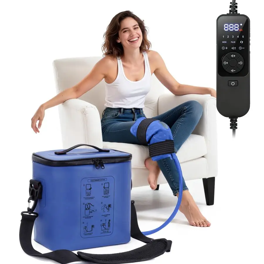 

Therapy Machine, Portable Ice Machine for Knee After Surgery, Programmable Knee Replacement Recovery System, Cryotherapy for Pos