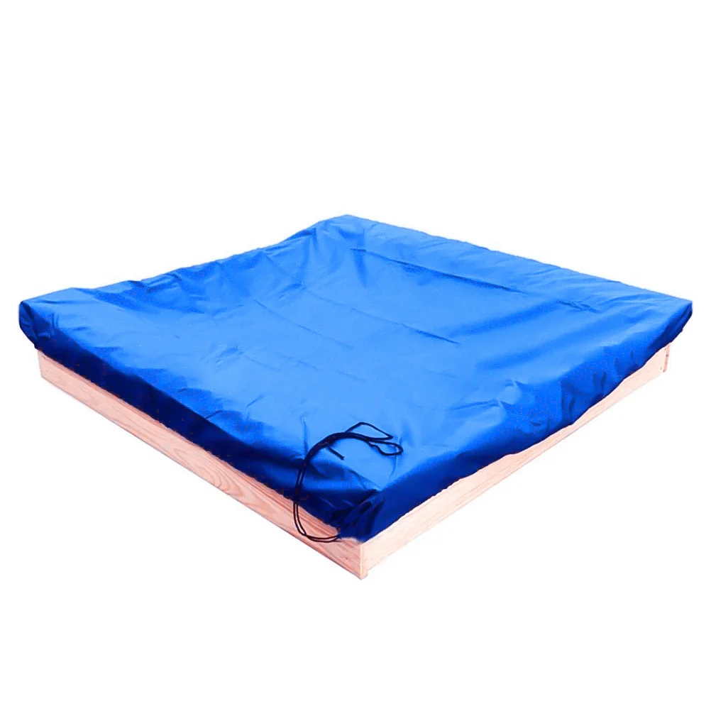 

Square Shape Sandbox Cover Foldable Durable Outdoor Garden Cover Secure with Traction Rope Small Bathtub Shade