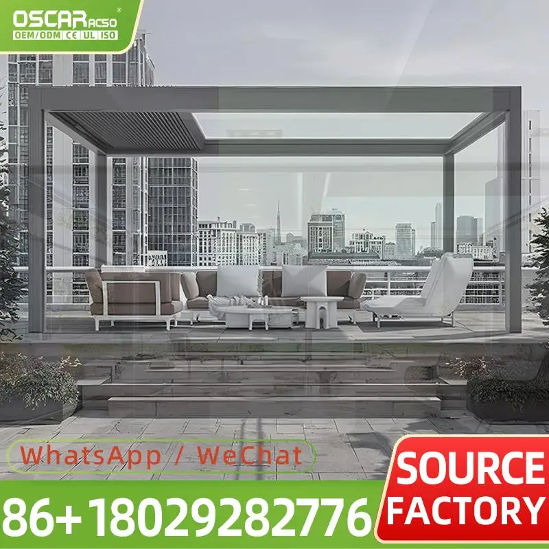 Adjustable Waterproof Aluminum Pergola for Yard Patio Balcony Made in China pergola