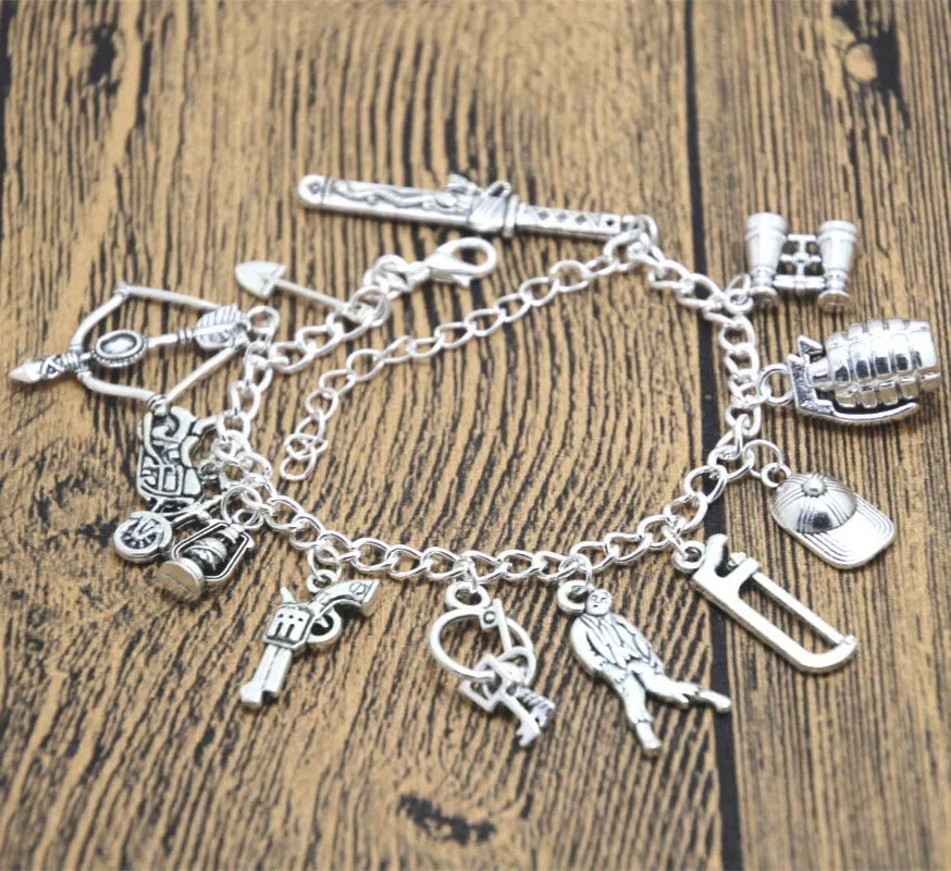 12pcs-the-walking-dead-inspired-bracelet-apocalypse-zombie-survival-horror-charm