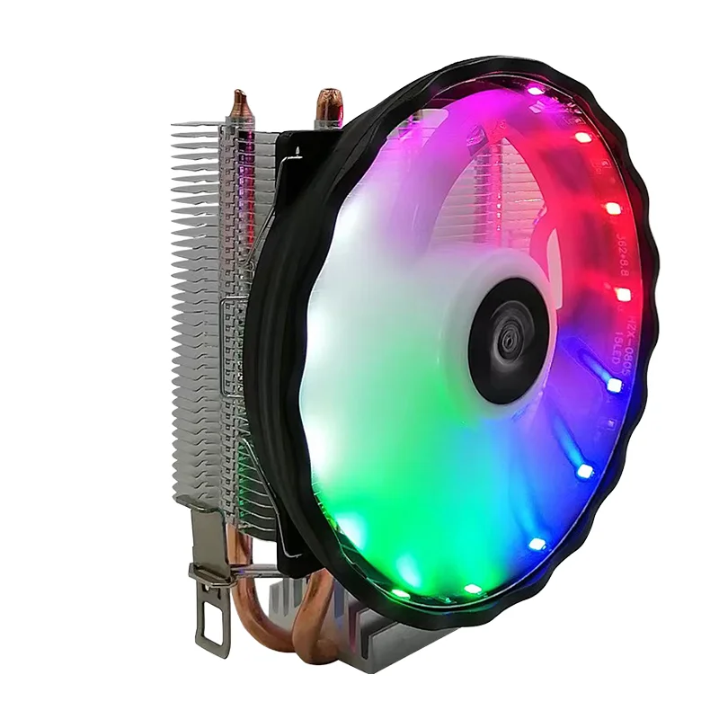 

Высокопроизводительный 120-мм RGB-вентилятор для охлаждения процессора LGA1700/1200, кастомизированный кулер с 2 тепловыми трубками и 3-контактным интерфейсом для компьютерного корпуса