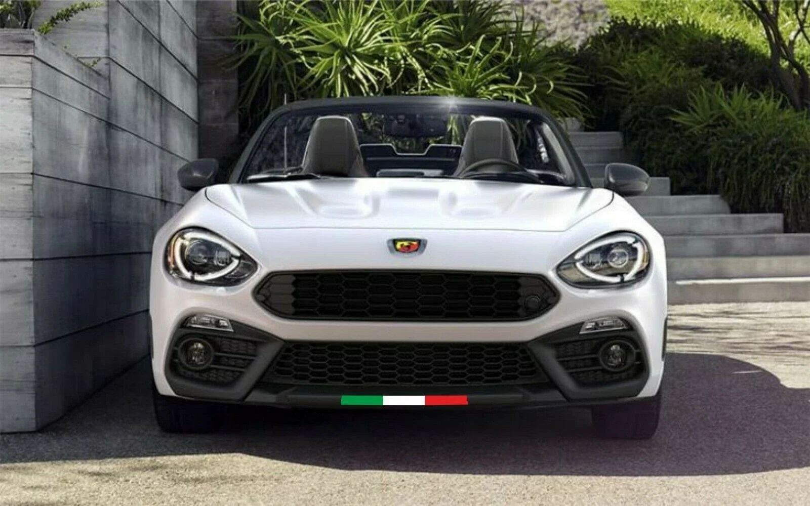 

1 компл. Fiat ABARTH итальянский флаг цвета полосы наклейка значок 500 595 124 паук