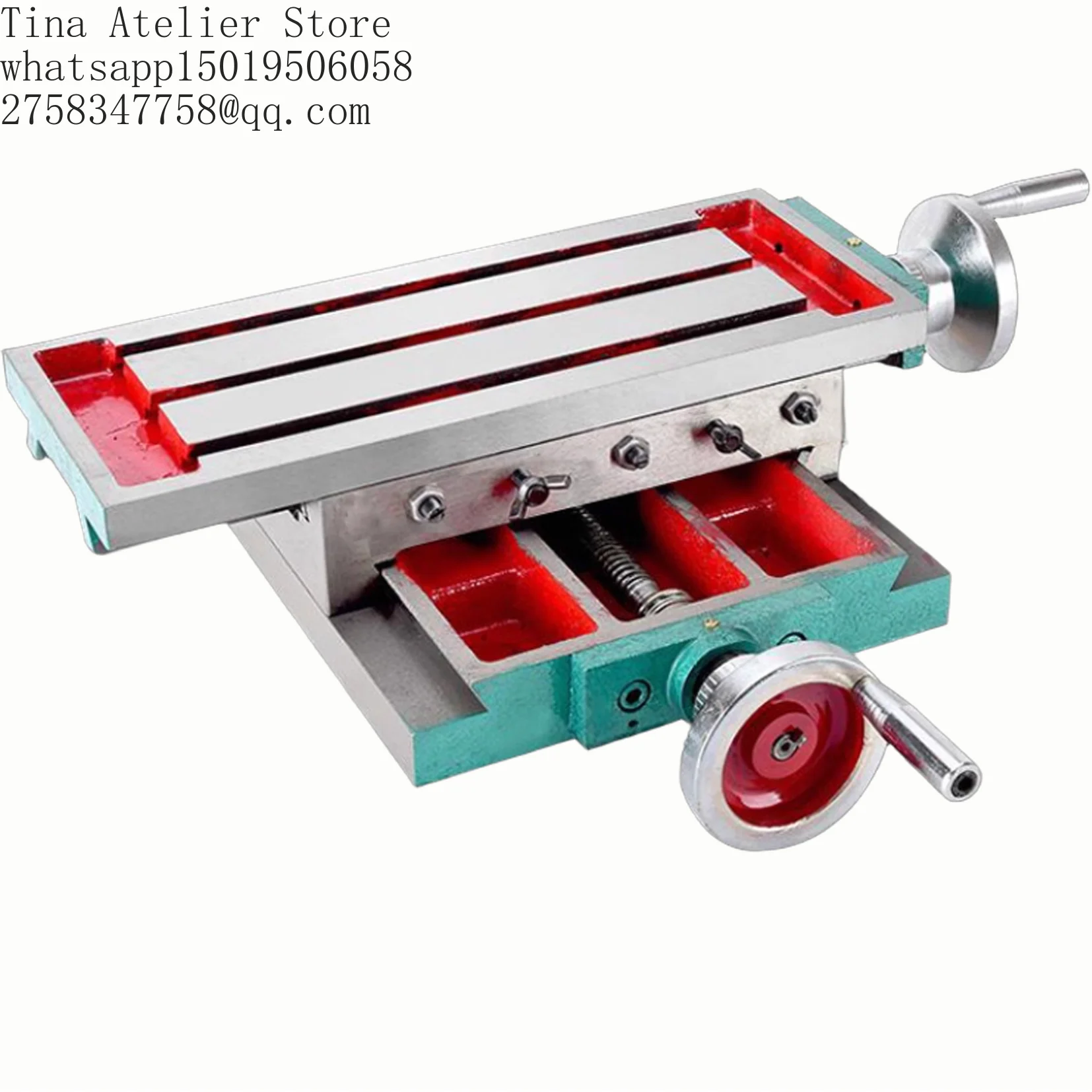 Heavy Dut=y Precision Drilling and Milling Cross Worktable Multifunctional Guide Rail Hand Cranked Small Cast Iron Sliding Table