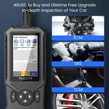 MUCAR CDE900 OBD2 Scanner Full OBD2 Car Code Reader Diagnostic Scan Tool Android 6.0 Auto VIN Scan Emission Test Free Update