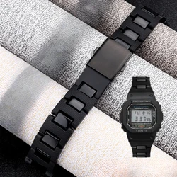 For Modification Casio Composite Plastic Steel Solid Stainless Steel Fold Buckle Frosted Dw5600/GBX-100/M5610/Ga2100 Watch Band