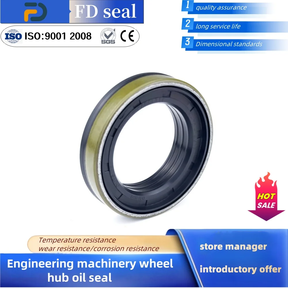 

Wheel Hub Seal 45*70*14/17mm 12015392B NBR RWDR CASSETTE Engineering Parts Mechanical Seal Tractor Rubber Oil Seal ISO 9001 2008