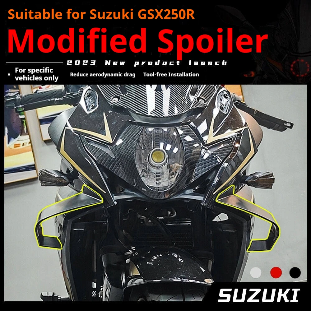 For Suzuki GSX250R Racing Winglet Aero Spoiler Side Fairing No-Drill Accesorios Moto Accessori Moto