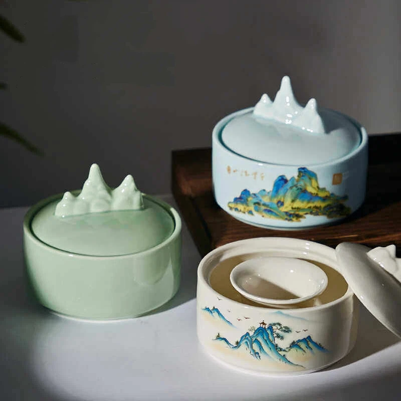 ceramic-celadon-ink-dish-with-lid-moisture-retention-double-ring-multifunctional-brush-set-for-calligraphy-practice-art-supply