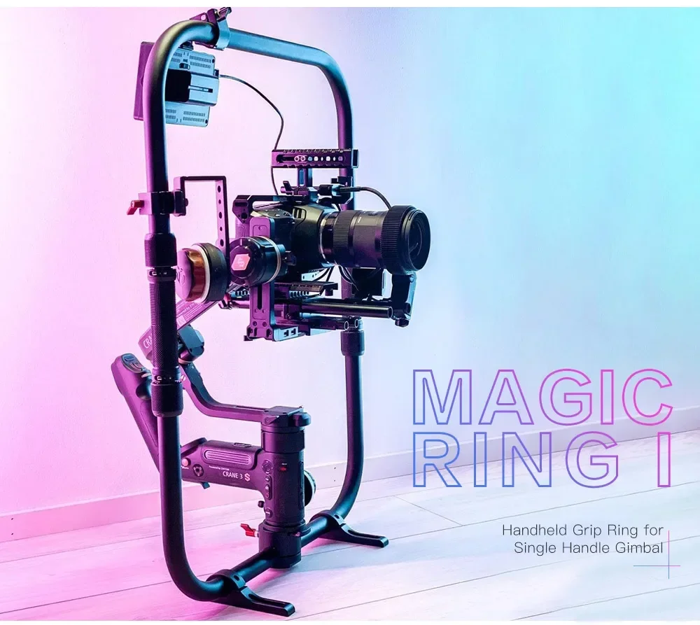 MAGIC RING I Handeld Ring with ARRI Gear Adapter for Single Handle Stabilizer Rig ZHIYUN CRANE 3S 2S RONIN S SC MOZA AIR 2 Feiyu