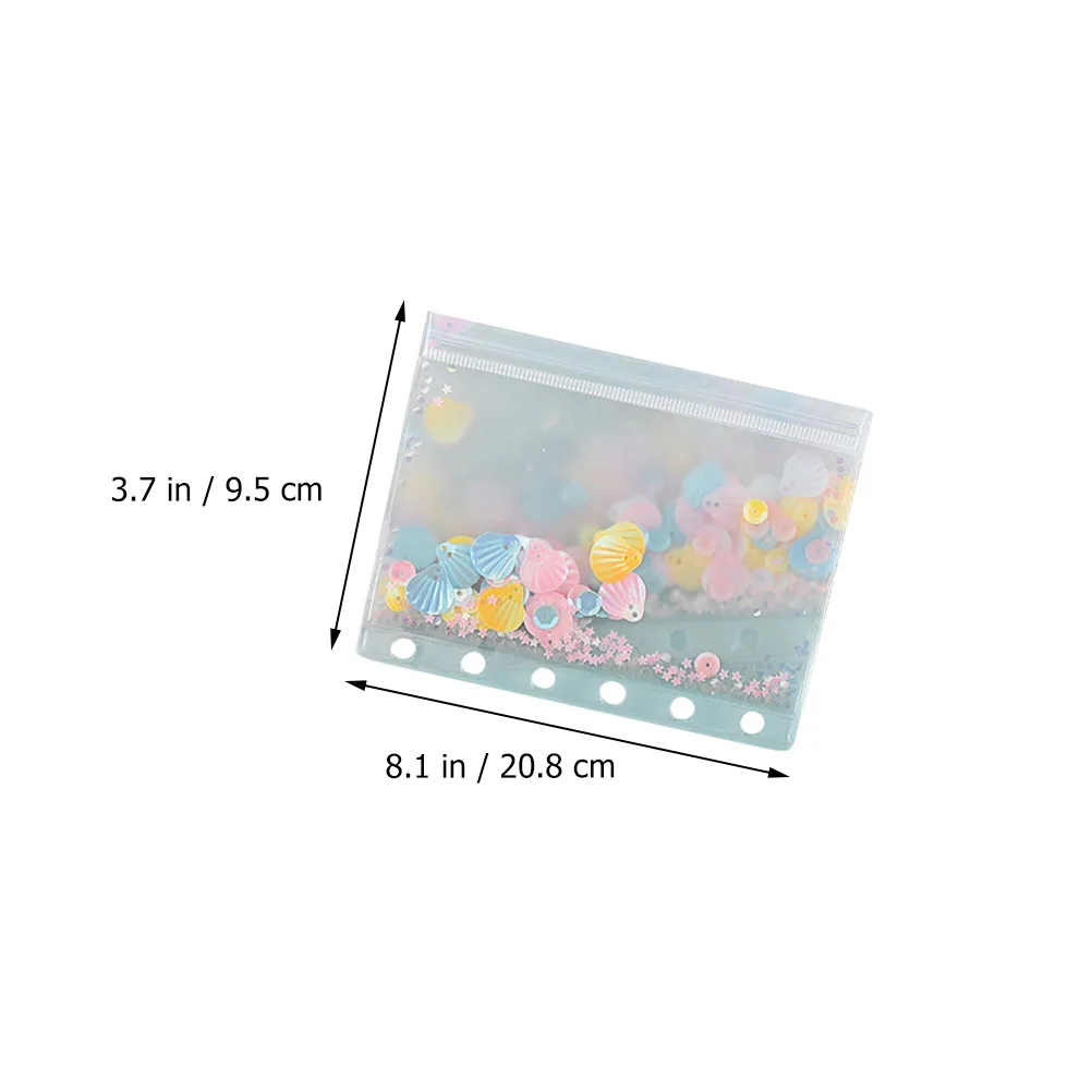 

12pcs A6 Pu Notebook Binder With Plastic Binder Pockets For Students Teachers 6 Holes Loose Leaf Cover Budget Envelope