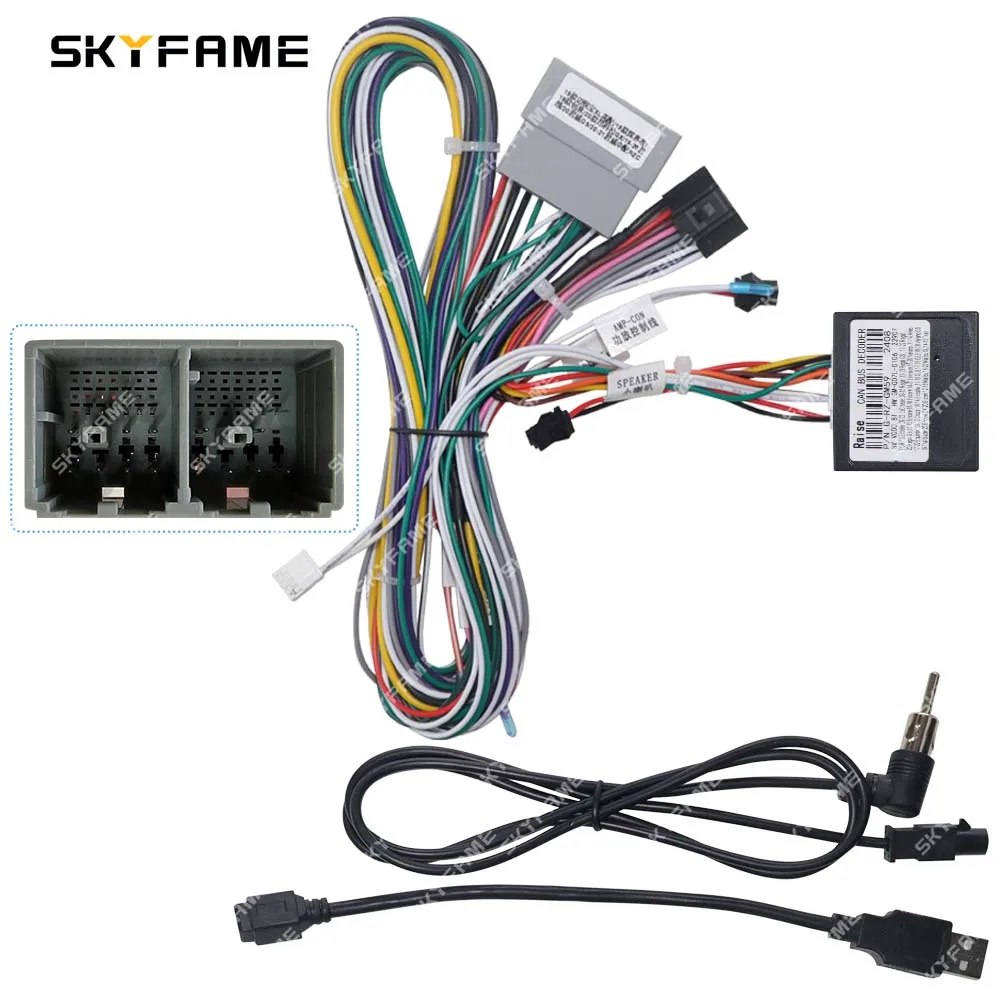 

SKYFAME Car 16pin Wiring Harness Adapter Canbus Box Decoder For Chevrolet Malibu XL Buick Regal Opel Karl VinFast Fadil Equinox