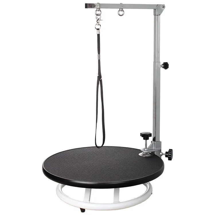 Pet grooming table cat auxiliary rotating disc washing dog hair blowing household cat Teddy shearing round turntable