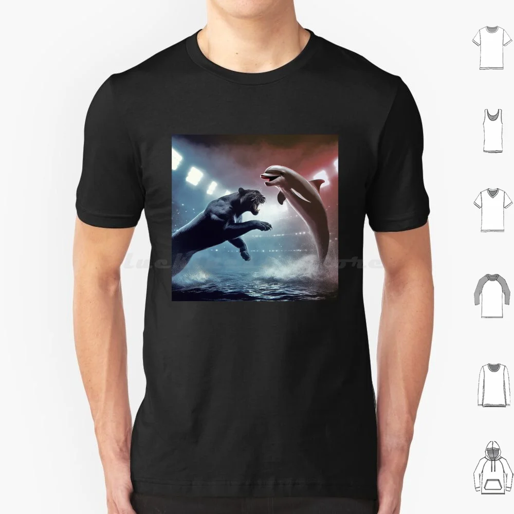 

Penrith Panthers Vs Redcliffe Dolphins T Shirt Cotton Men Women DIY Print Panthersvsdolphins Nrlclash Rugbyrivalry