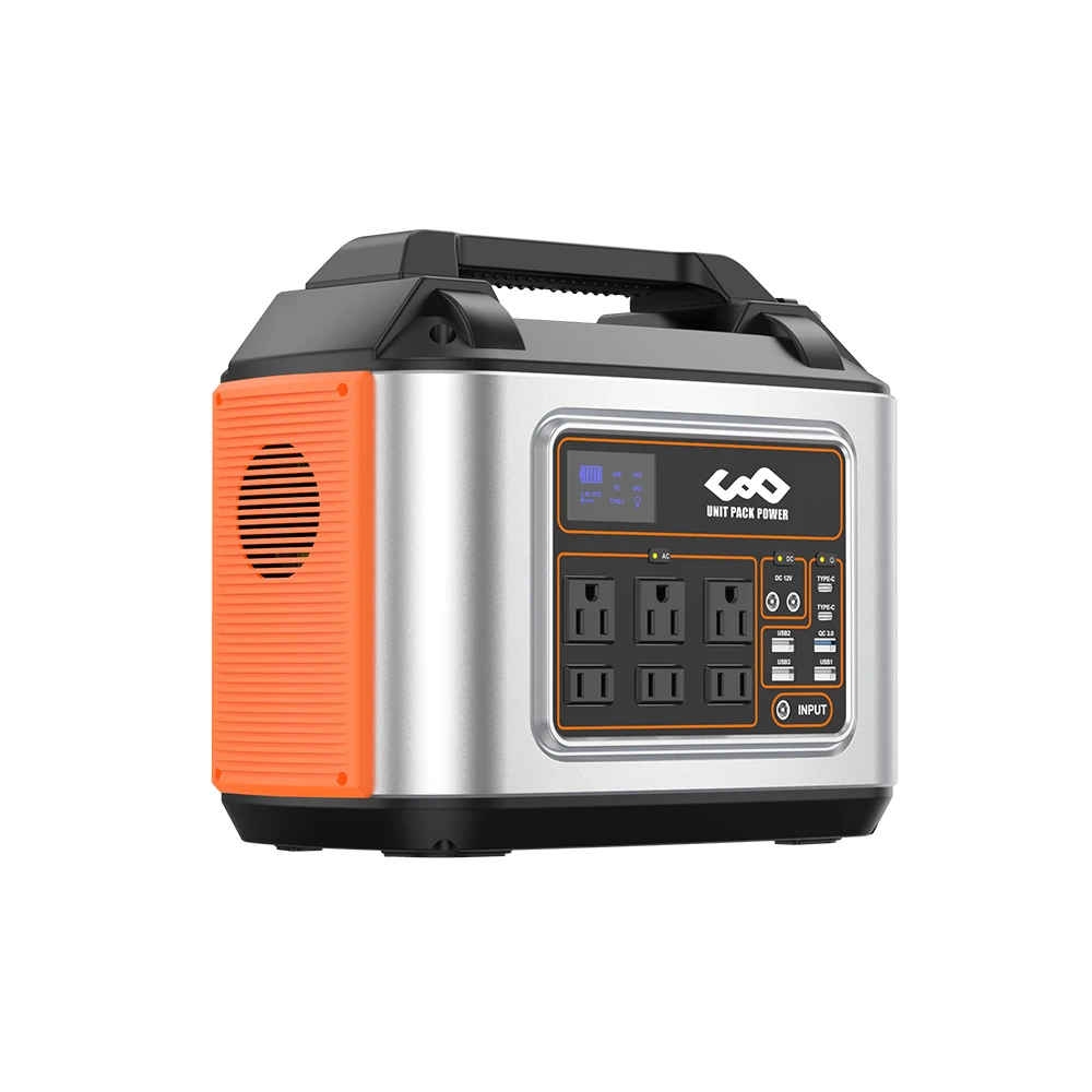 Solar Power Station Led Display 500W Lithium Ion Battery Outdoor Camping Travel Portable Power Bank Station