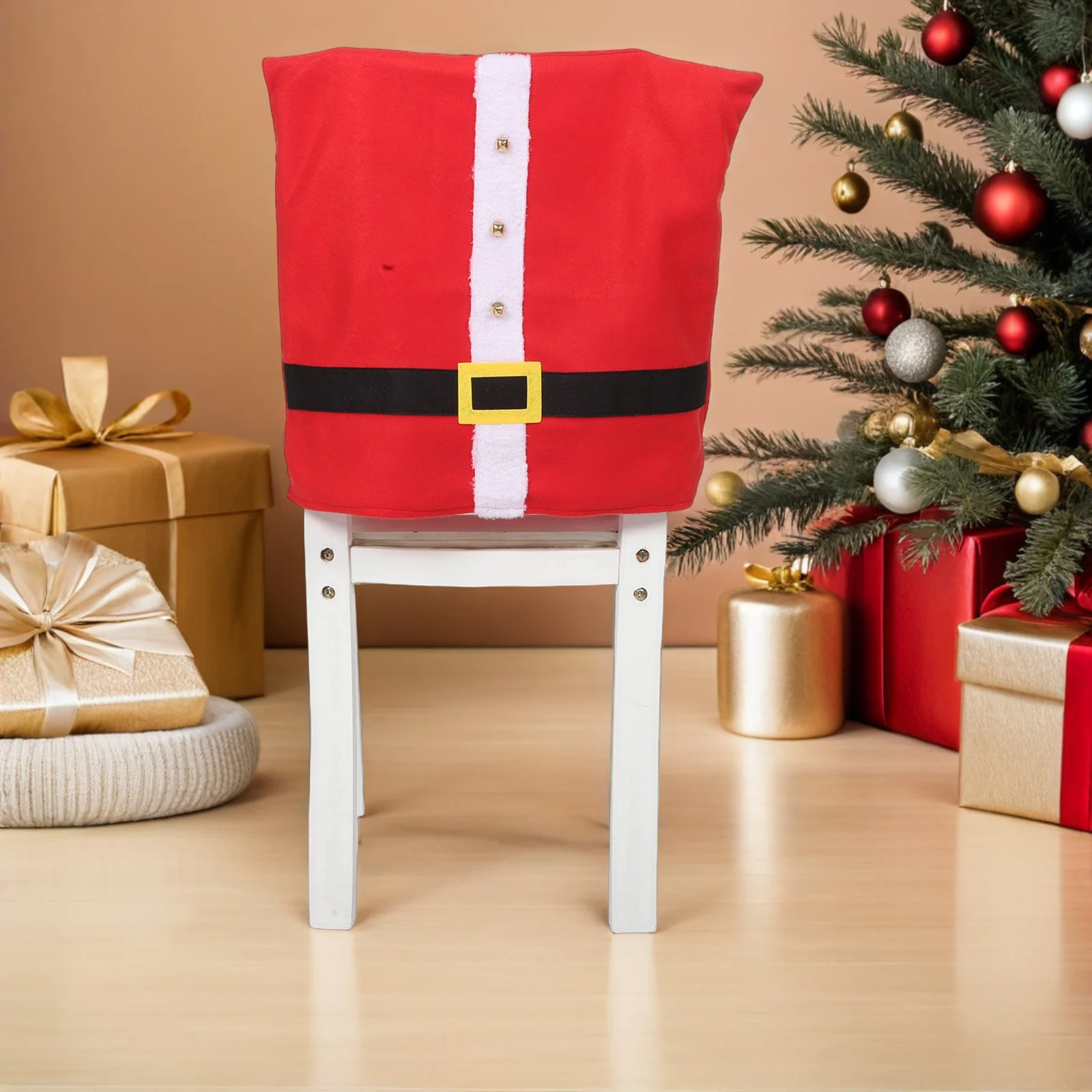 

Christmas Decorative Chair Cover Party Covers Event Red Cloth Dining Back Banquet Decorations