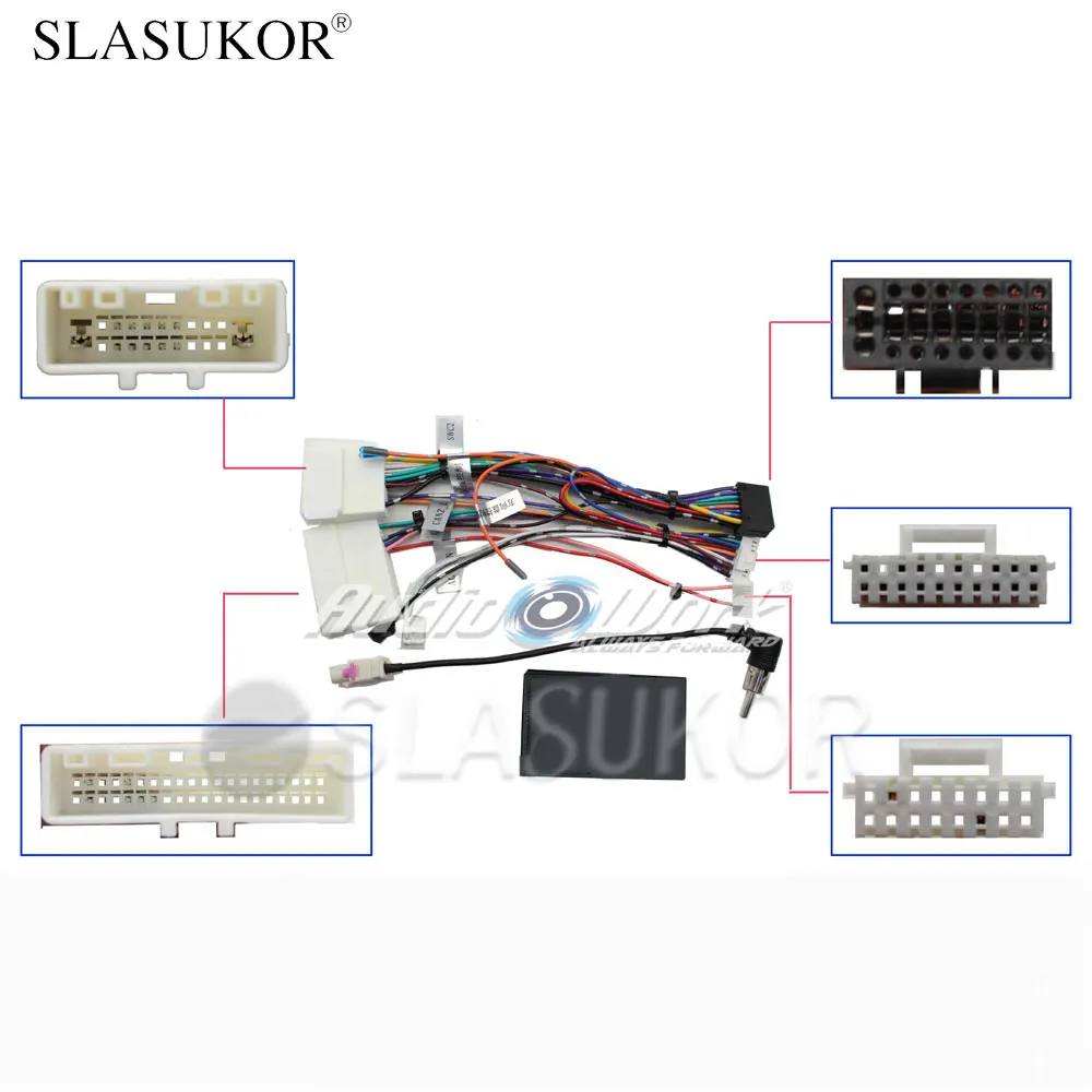 

16-контактный автомобильный радиокабель с CAN Bus Box Canbus для LADA VESTA 2023, кабель Canbus, силовой провод Android