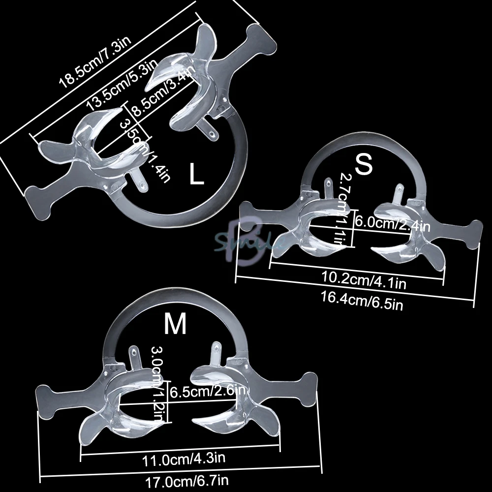 

new Dental C type Plastic Mouth Opener Cheek Retractors oral Opener Expander C-Shape Cheek Retractor Mouth L/M/S for select