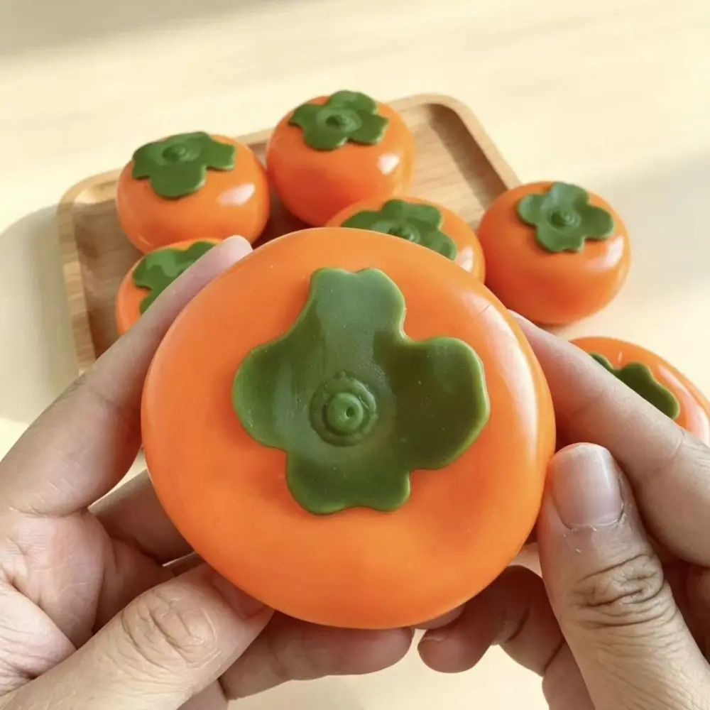 

Squishy Moldable Squishy Toy Plasticity Stress Relief Decompression Sensory Toy Simulated Persimmon/Apple Anti-Stress Toy