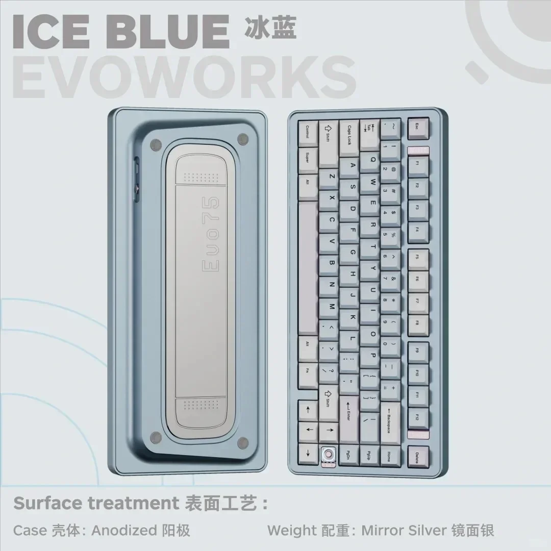 Teclado Mecânico EvoWorks Evo75 Sem Fio 3 Modos