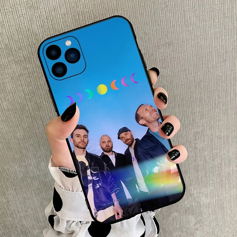 Band C-Coldplay Moon Music Phone Case For iPhone 8 11 12 13 14 15 Mini X XR XS PRO MAX Plus Cover